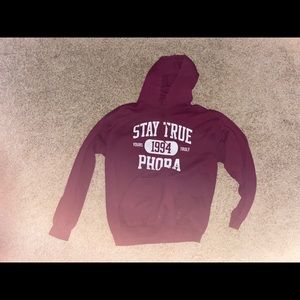 Maroon Phora hoodie